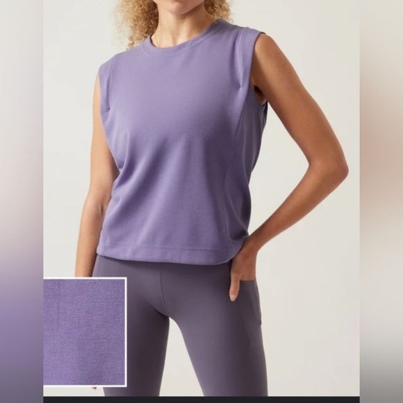 NWOT Athleta Purple Sleeveless Top - Picture 1 of 9